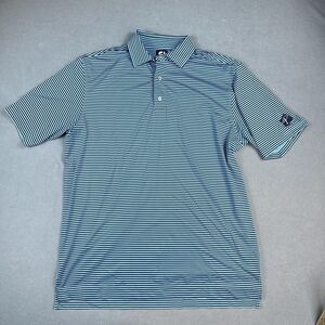 FootJoy Polo Shirt Mens Large Blue Navy Striped Golf Peter Millar Collaboration